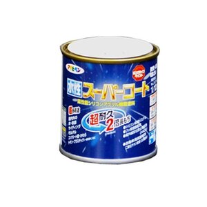 まとめ買い アサヒペン ペンキ 水性スーパーコート 水性多用途 ハーベストイエロー 1/12L 〔5缶セット〕