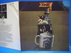 【LP】KINKS キンクス ARTHUR もしくは大英帝国の衰退ならびに滅亡 UK60sモッズ☆インサート完備 英PYE初回マト両1番+ヒゲ無極美盤!!!★