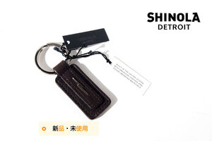 送料無料★新品｜未使用｜シャイノラ｜shinola｜キーリング｜Metal Lightning Bolt Leather Keychain｜ダークブラウン