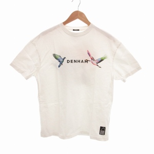 デンハム DENHAM 美品 KBXD BIRDS BOX TEE HCJ Tシャツ カットソー プリント 半袖 01-22-04-52-200 XS 白 ホワイト 1219 メンズ