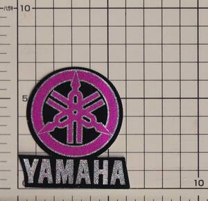 ヤマハ マーク レーシング エンブレム スパンコール YAMAHA sticker Racing ピンク