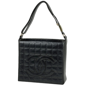 シャネル CHANEL チョコバー ショルダーバッグ ココマーク ハンドバッグ ショルダーバッグ レザー ブラック レディース 【中古】