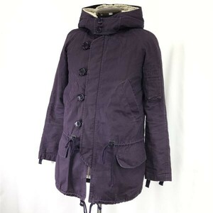 ジルスチュアート/JILL STUART★着脱ボアライナー付き/春秋＆冬モッズコート【レディースM/濃紫/dark purple】Coat/Jacket/Jumper◇cBH618