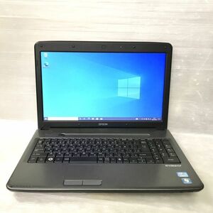 快適メモリ 15.6型 i7 ビジネスノート EPSON Endeavor NJ5500E (Core i7-2720QM 2.2GHz/8GB/640GB/DVDRW/Windows10 Pro)[958605+]