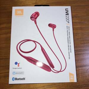 新品未開封 JBL Bluetoothイヤホン LIVE220BT レッド