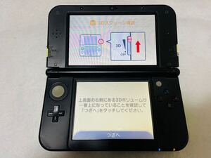 ☆画面傷無し☆newニンテンドー3DSLL ライムブラック 本体 任天堂 動作品