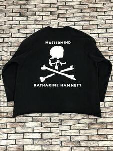 美品★MASTERMIND WORLD×KATHARINE HAMNETT マスターマインドワールド×キャサリンハムネット★24SS バッスカルスウェットカットソー 