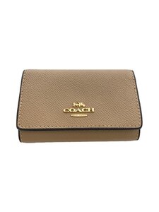 COACH◆キーケース/-/BEG/レディース/76741