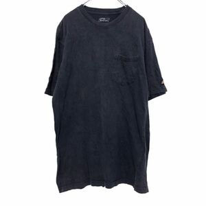 Dickies 半袖 無地 ポケット Tシャツ L ブラック ディッキーズ ワーク 古着卸 アメリカ仕入 a503-7217