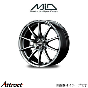 MID シュナイダー スタッグ アルミホイール 4本 MPV LY3P(18×7J 5-114.3 INSET48 メタリックグレー)SCHNEIDER STAG