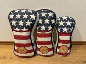 【希少】スコッティキャメロン ヘッドカバーセット OLD GLORY CANVAS STARS AND STRIPES 3点セット