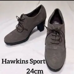 Hawkins Sport ホーキンス パンプス　太ヒール　スエード　ブラウン