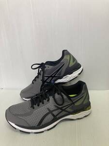 ●お買い得！asics　ランニングシューズ　GEL-GLYDE2　1011A028　26.0㎝　グレー/ブラック　マラソンに軽い運動に最適　渋い色目でおしゃれ