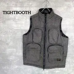 『TIGHTBOOTH』タイトブース(M)ツイード ダウンベスト