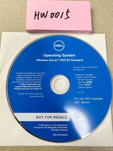 HW0015/中古品/DELL サーバー用 Operating System Windows Server 2012 R2 Standard 64-bit