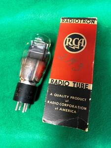 ＊＊貴重 「RCA 2A3 Radiotron 」 真空管　シングルプレート　刻印　1本　完動品 ＊＊