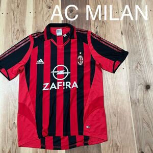 AC MILAN ACミラン ZAFIRA ゲームシャツ ユニフォーム セリエA adidas アディダス 刺繍ロゴ プリントロゴ サッカー サイズO (XL) 玉mc3088