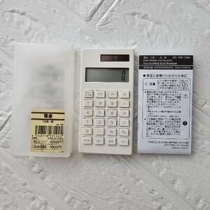 【中古】無印良品 MUJI ハンディ電卓 BO-198 パッケージ 取説付