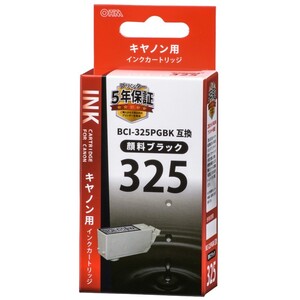 キヤノン互換インク BCI-325PGBK 顔料ブラック_INK-C325B-BK 01-4151 オーム電機