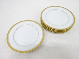 ys7193288; Noritake　ゴールド　プレート6枚セット（18センチ）【道】