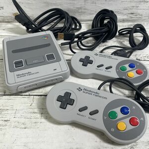 6b107 美品 動作確認済 クラシックミニ スーパーファミコン セット 任天堂 ゲーム レトロ カービィ FF マリオRPG ドンキー コントローラー