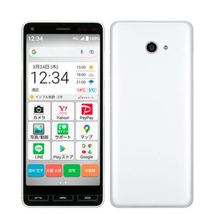 良品 A201KC かんたんスマホ2＋ ホワイト 中古 SIMフリー SIMロック解除済