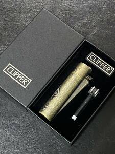 CLIPPER SPADE ACE GOLD クリッパー スペード エース ゴールド 特殊加工 ガスライター ケース付き