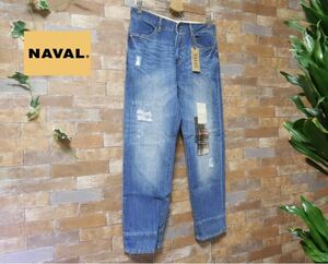 新品 　NAVAL　リペア加工デザインデニム