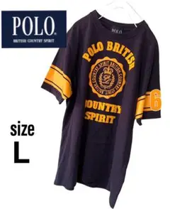 【 POLO BRITISH COUNTRY SPIRIT 】ポロ Tシャツ Ｌ