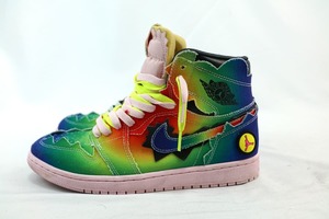 中古 J Balvin Nike Air Jordan 1 High OG Rainbow J バルビン ナイキ エアジョーダン1 ハイ OG レインボー 27cm DC3481-900