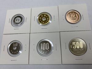 平成25年1円、5円、10円、50円、100円、500円　プルーフ出し　A-18