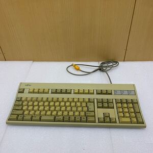 MK5739 FUJITSU 富士通 PC 98 レトロ キーボード FMV-KB321 レア 希少 動作未確認 ジャンク品 日焼け 変色 20240314