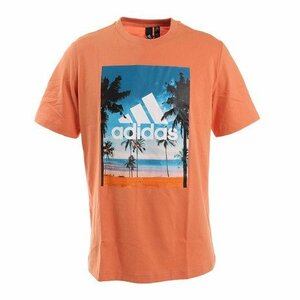 【新品タグ付き】adidas アディダス★グラフィック 半袖Ｔシャツ★CZ973★3,289円の品【Lサイズ】橙