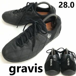 グラビス/gravis★レザースニーカー【size:28.0/黒/black】sneakers/Shoes/trainers◆sE-085