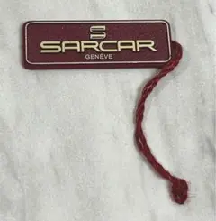 珍品★SARCAR　サーカー　時計タグ　エンジ