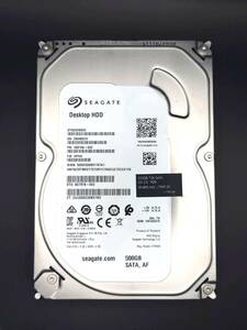 【中古動作品】Seagate 3.5インチHDD SATA(Serial ATA) 500GB ST500DM002-1SB10A 使用時間 16145時間