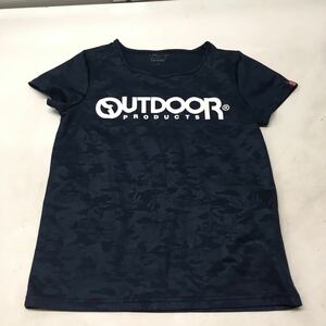 送料無料★OUTDOOR PRODUCTS アウトドアプロダクツ★半袖Tシャツ　トップス★レディースLサイズ★ネイビー　#51003sbo