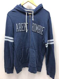 アバクロンビーアンドフィッチ ジップアップパーカー ブルー S メンズ Abercrombie & Fitch 24040201