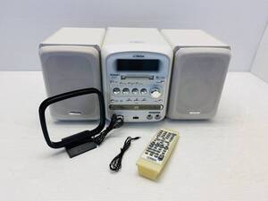 な1006-1　ビクター　CD　MD　コンポ　リモコン　ケーブル　アンテナ付　CA-UXQM7-W　SP-UXQM7-W　RM-SUXQM7-W　W165×D328×H204