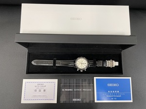 極美品！セイコーSEIKO プレサージュ　自動巻きクロノグラフ　腕時計　 SARK015 8R48-00M0 1000本限定モデル　稼働品