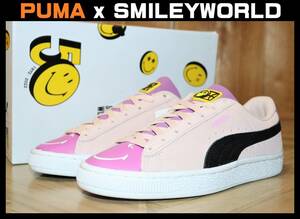 特価即決【未使用】 PUMA x SMILEYWORLD ★ Suede Jr (US5.5/23.5cm) ★ プーマ スマイリーワールド スエード スマイル ニコちゃん 386137