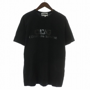 コムデギャルソン COMME des GARCONS CDG Tシャツ 半袖 クルーネック ロゴ プリント XXL 黒 ブラック /BB メンズ