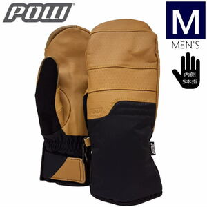 ○22-23 POW AUGUST 2.0 SHORT MITTEN カラー:BUCKHORN BROWN Mサイズ パウ グローブスキー スノーボード