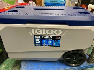 09-12-B26 ♪J【引取or着払い】イーグル IGLOO クーラーボックス 85L 1点 サイズ約40×50×70㎝ キャンプ アウトドア 保冷 未使用品