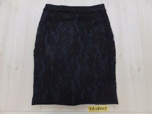 AZUL by moussy アズールバイマウジー レディース レース タイト スカート M 黒青