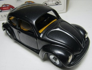 【稀少!】Ж 1/43 PLECHOVE MODELY フォルクスワーゲン ビートル ブラックガンメタ KOVAP RETRO ブリキ Ж VW Volkswagen Beetle カブト虫