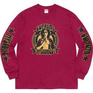 supreme Hysteric Glamour L/S Tee シュプリーム ヒステリックグラマー ロンT magenta M