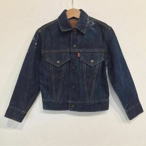 60s70s LEVI’S リーバイス 70805 BIGE ボーイズ デニムジャケット Gジャン 濃紺 USA製 / ビンテージ キッズ 子供服 70505