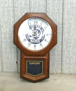 ◆　SANTORY　サントリー　BOSS　ボス　オリジナル　掛時計　ノベルティ　