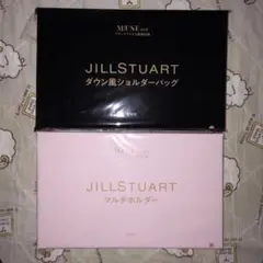 JILL STUART ダウン風ショルダーバッグ、マルチホルダーセット。